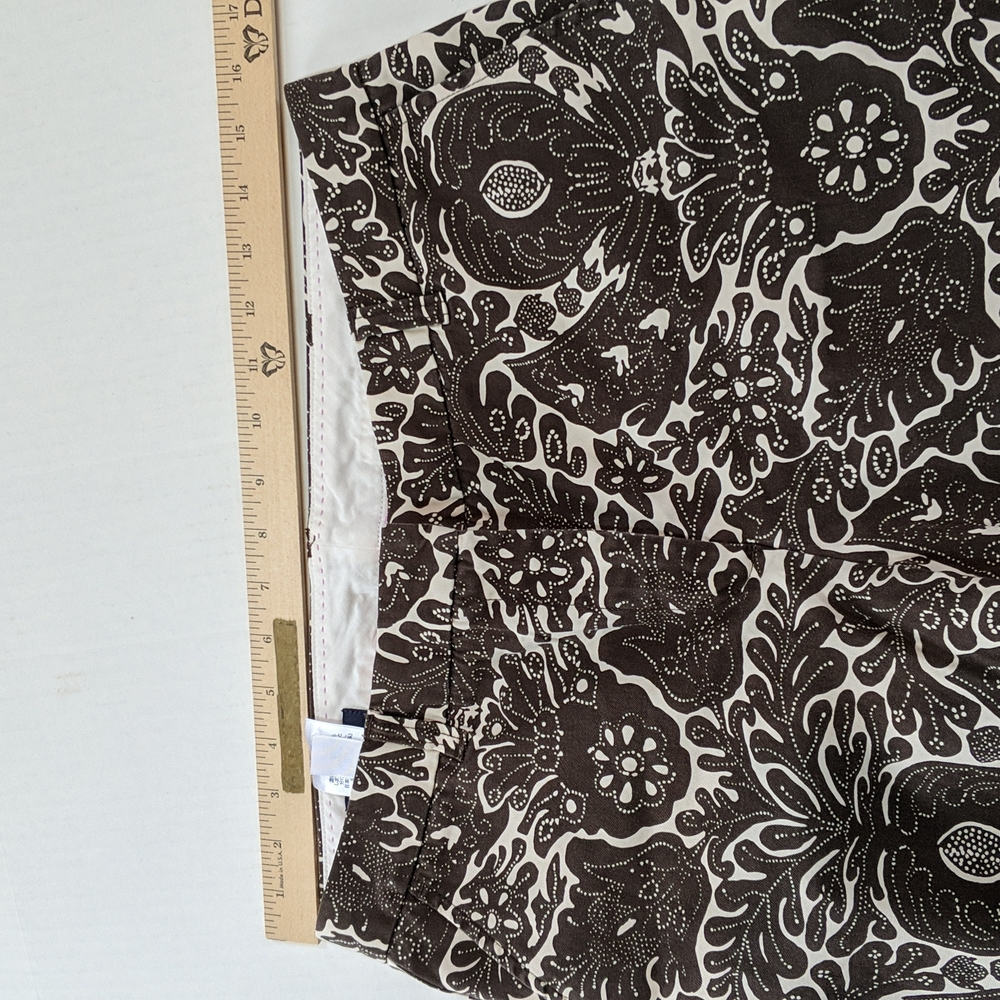 Lands' End patterned ankle pants. Size 10 - Picture 4 of 7
